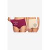Comfort Choice Plus Size Cotton Spandex Comfort Waist Brief 2-Pack(Blue Mosaic Pack)