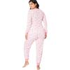 Comfort Choice Plus Size Thermal Crewneck Long-Sleeve Top(Vanilla White Heart)