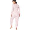 Comfort Choice Plus Size Thermal Pant(Classic Red Snow Fall)