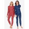 Comfort Choice Plus Size Thermal Pant(Evening Blue Stars)