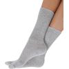 Comfort Choice Women’s Plus Size 2-Pack Open Weave Extra Wide Socks(Heather Grey)