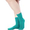 Comfort Choice Women’s Plus Size 6-Pack Rib Knit Socks(White)