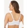 Comfort Choice Women’s Plus Size Front Hook Wireless Breathe Bra(Black)