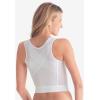 Comfort Choice Women’s Plus Size Front-Close Longline Wireless Posture Bra(White)