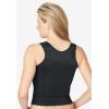 Comfort Choice Women’s Plus Size Front-Close Longline Wireless Posture Bra(White)