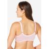 Comfort Choice Women’s Plus Size Front-Close Satin Wireless Bra(Rose Quartz)