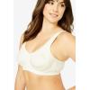 Comfort Choice Women’s Plus Size Lace Out Wire Bra(Ivory)