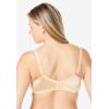 Comfort Choice Women’s Plus Size Satin Wireless Comfort Bra(Black)