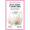 Comfort Choice Women’s Plus Size Stay-Cool Bra(Pink)