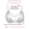Comfort Choice Women’s Plus Size Wireless Gel Strap Bra(Rose Quartz)