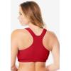 Comfort Choice Women’s Plus Size Wireless Sport Bra 2-Pack(Black Tossed Hearts)