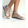 Comfortview Women’s Wide Width Alicia Sandal(Gunmetal)