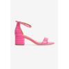 Comfortview Women’s Wide Width Orly Sandals(Pink Croco)
