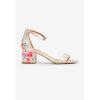 Comfortview Women’s Wide Width Orly Sandals(Watercolor Floral)