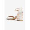 Comfortview Women’s Wide Width Orly Sandals(Watercolor Floral)