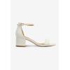 Comfortview Women’s Wide Width Orly Sandals(White)