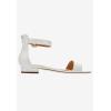 Comfortview Women’s Wide Width The Alora Sandal(White)