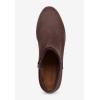Comfortview Women’s Wide Width The Bexley Bootie(Dark Brown)