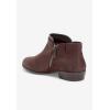 Comfortview Women’s Wide Width The Bexley Bootie(Dark Brown)