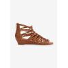 Comfortview Women’s Wide Width The Helen Sandal(Cognac)