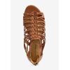 Comfortview Women’s Wide Width The Helen Sandal(Cognac)