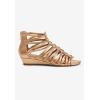 Comfortview Women’s Wide Width The Helen Sandal(Gold)
