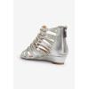 Comfortview Women’s Wide Width The Helen Sandal(Silver)