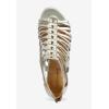 Comfortview Women’s Wide Width The Helen Sandal(Silver)