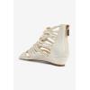 Comfortview Women’s Wide Width The Helen Sandal(White)