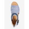 Comfortview Women’s Wide Width The Payton Shootie(Blue Stripe)