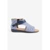 Comfortview Women’s Wide Width The Payton Shootie(Blue Stripe)