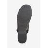Comfortview Women’s Wide Width The Pearl Sandal(Black)