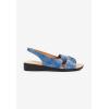 Comfortview Women’s Wide Width The Pearl Sandal(Navy)