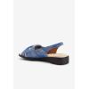 Comfortview Women’s Wide Width The Pearl Sandal(Navy)