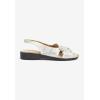 Comfortview Women’s Wide Width The Pearl Sandal(Silver)