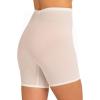 Secret Solutions Women’s Plus Size High-Waist Power Mesh Long Leg Shaper(Black)