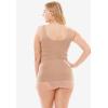 Secret Solutions Women’s Plus Size Instant Shaper Medium Control Seamless Shaping Cami(Black)