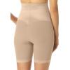 Secret Solutions Women’s Plus Size Power Shaper Firm Control Long Leg Shaper(Black)