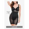 Secret Solutions Women’s Plus Size Shadow Shaper Long Leg Shaper(Black)