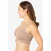 Secret Solutions Women’s Plus Size Wireless Cooling Seamless Bra(French Blue)