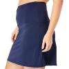 Swim 365 Women’s Plus Size High-Waisted Swim Skirt with Built-in Tummy Control Brief(Dream Blue)