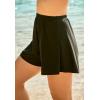 Swim 365 Women’s Plus Size Loose Swim Short with Built-in Tummy Control Brief(Electric Iris)