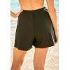 Swim 365 Women’s Plus Size Loose Swim Short with Built-in Tummy Control Brief(Electric Iris)