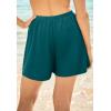 Swim 365 Women’s Plus Size Loose Swim Short with Built-in Tummy Control Brief(Mediterranean)