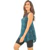 Swimsuits For All Swim 365 Women’s Plus Size Mesh-Inset Longer Length Tankini Top(Multi Dot)