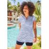 Swimsuits For All Women’s Chlorine Resistant Swim Tunic (Plus(Deep Sea Stripe)