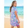 Swimsuits For All Women’s Chlorine Resistant Swim Tunic (Plus(Rainbow Tie Dye Palm)
