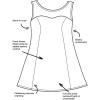 Swimsuits For All Women’s Mesh High Neck Swimdress (Plus(Black)