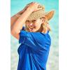 Swimsuits for All Swim 365 Women’s Plus Size Button-Front Swim Cover Up(Black)