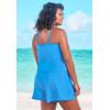 Swimsuits for All Swim 365 Women’s Plus Size High-Neck Swim Romper(Black)